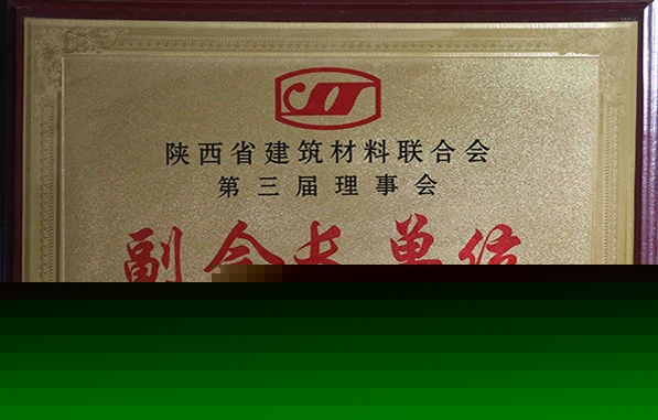 陜西省建筑材料聯(lián)合會第三屆理事長副會長單位